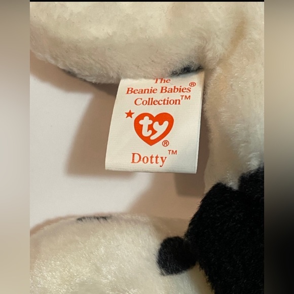 Ty Beanie Babies Original Dotty The Dalmation Dog PVC RARE - Picture 3 of 6